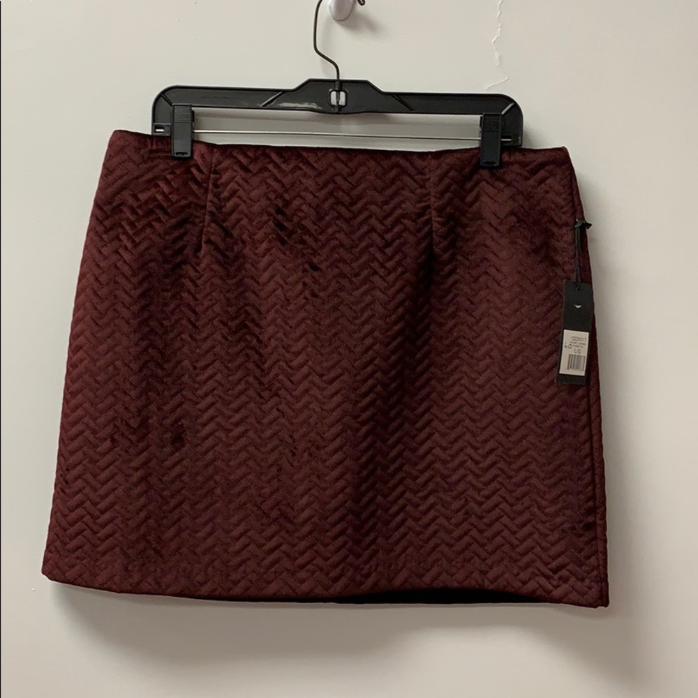 Burgundy skirt